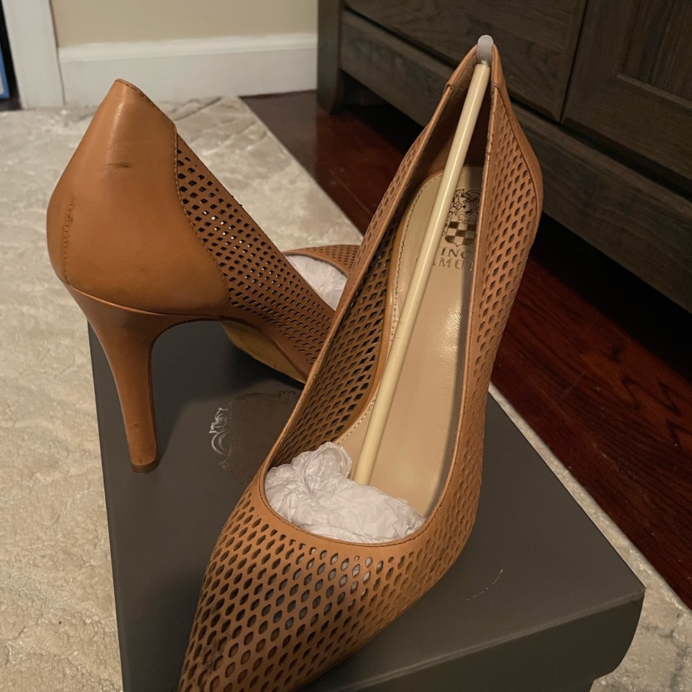 Vince Camuto Heels , Tan/Brown 4 1/2-5 inch heels